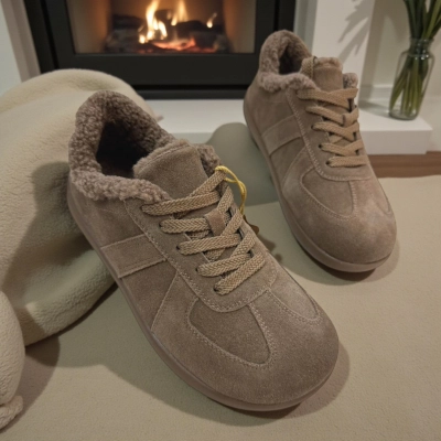 Кроссовки женские зимние натуральная замша коричневые M6271-5P Кроссовки женские зимние натуральная замша коричневые M6271-5P