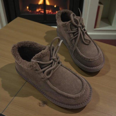 Полуботинки женские зимние натуральная замша коричневые M2305-8P Полуботинки женские зимние натуральная замша коричневые M2305-8P