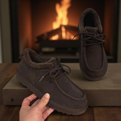 Полуботинки женские зимние натуральная замша шоколадные M2305-16P Полуботинки женские зимние натуральная замша шоколадные M2305-16P