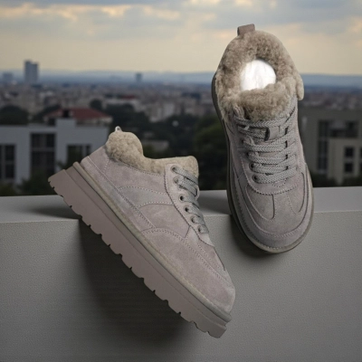 Ботинки женские зимние натуральная замша серые M2207-7P Ботинки женские зимние натуральная замша серые M2207-7P