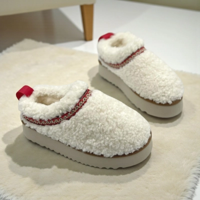 Угги женские зимние текстильные белые M6152-2 Угги женские зимние текстильные белые M6152-2