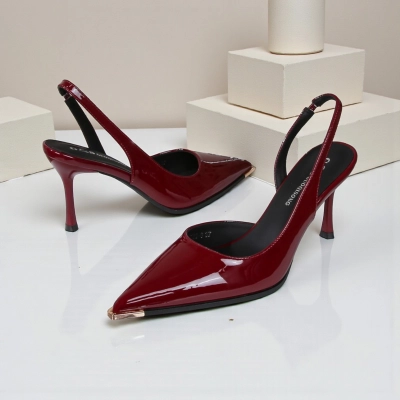 Туфли женские летние GUOQISONG G&S искусственная лак кожа бордовые JH5-6 Туфли женские летние GUOQISONG G&S искусственная лак кожа бордовые JH5-6