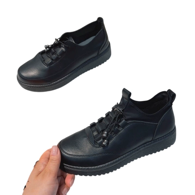 Туфли женские MOMOTARI комфорт искусственная кожа черные BK360 Туфли женские MOMOTARI комфорт искусственная кожа черные BK360