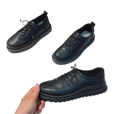 Туфли женские MOMOTARI комфорт искусственная кожа черные BK752 Туфли женские MOMOTARI комфорт искусственная кожа черные BK752