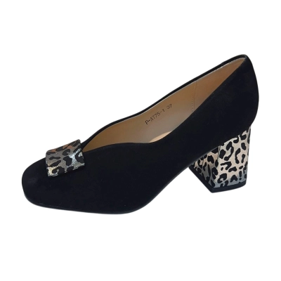 Туфли женские MOMOTARI натуральная замша черные P-AT75 Туфли женские MOMOTARI натуральная замша черные P-AT75