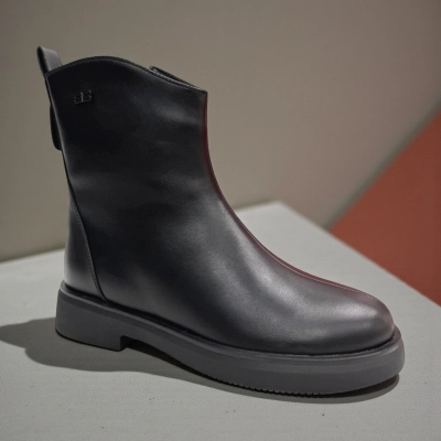 Ботинки женские зимние PINDIAN прессованная кожа черные 11092 Ботинки женские зимние PINDIAN прессованная кожа черные 11092