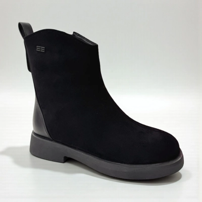 Ботинки женские зимние PINDIAN прессованная замша черные 11095 Ботинки женские зимние PINDIAN прессованная замша черные 11095