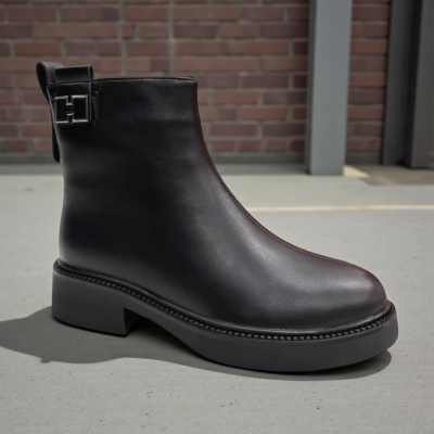 Ботинки женские зимние PINDIAN прессованная кожа черные 11098 Ботинки женские зимние PINDIAN прессованная кожа черные 11098