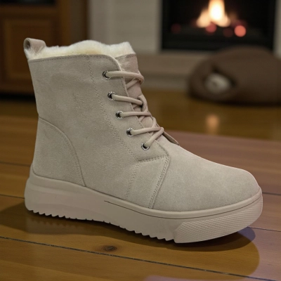 Ботинки женские зимние PINDIAN натуральная замша бежевые 11130 Ботинки женские зимние PINDIAN натуральная замша бежевые 11130