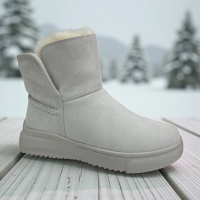 Ботинки женские зимние PINDIAN натуральная замша бежевые 11131 Ботинки женские зимние PINDIAN натуральная замша бежевые 11131