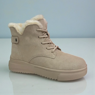 Ботинки женские зимние PINDIAN натуральная замша бежевые 11135 Ботинки женские зимние PINDIAN натуральная замша бежевые 11135