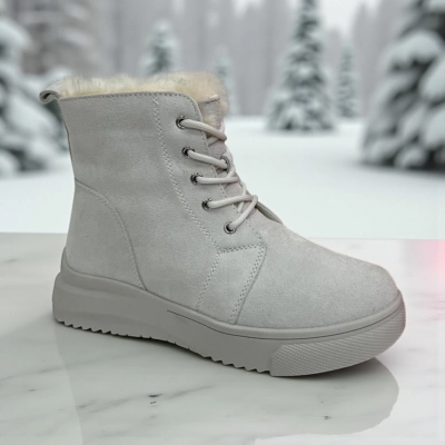 Ботинки женские зимние PINDIAN натуральная замша бежевые 11137 Ботинки женские зимние PINDIAN натуральная замша бежевые 11137