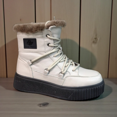 Ботинки женские зимние натуральная кожа бежевые 11165 Ботинки женские зимние натуральная кожа бежевые 11165