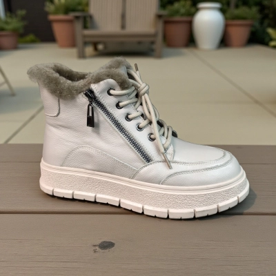 Ботинки женские зимние натуральная кожа капучино 11174 Ботинки женские зимние натуральная кожа капучино 11174