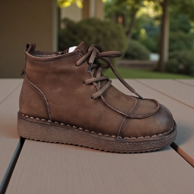 Ботинки женские зимние натуральная кожа шоколадные 11186 Ботинки женские зимние натуральная кожа шоколадные 11186