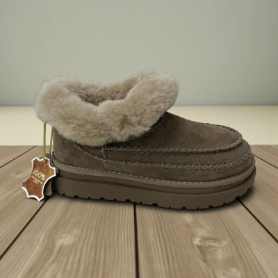 Угги женские зимние натуральная замша хаки M9203-3 Угги женские зимние натуральная замша хаки M9203-3