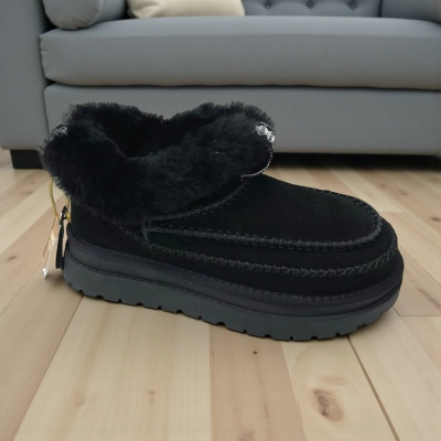 Угги женские зимние натуральная замша черные M9203-1 Угги женские зимние натуральная замша черные M9203-1