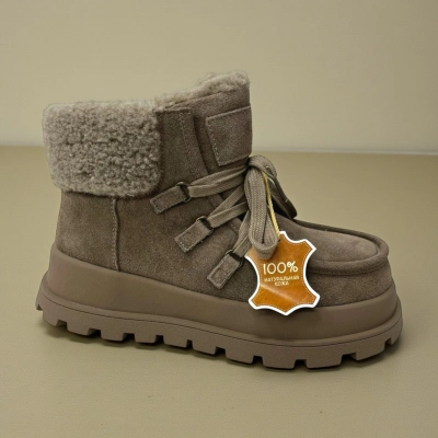 Ботинки женские зимние натуральная замша коричневые M9204-3 Ботинки женские зимние натуральная замша коричневые M9204-3