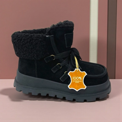 Ботинки женские зимние натуральная замша черные M9204-1 Ботинки женские зимние натуральная замша черные M9204-1