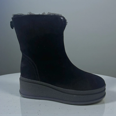 Ботинки женские зимние натуральная замша черные M8029-1 Ботинки женские зимние натуральная замша черные M8029-1