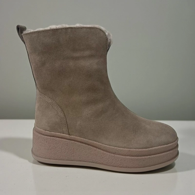 Ботинки женские зимние натуральная замша капучино M8029-2 Ботинки женские зимние натуральная замша капучино M8029-2