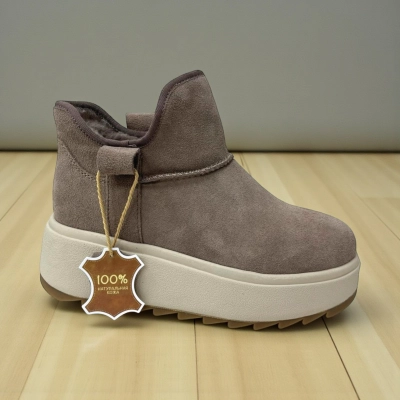 Ботинки женские зимние натуральная замша капучино M8028-2 Ботинки женские зимние натуральная замша капучино M8028-2