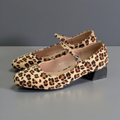 Туфли женские на каблуке искусственная замша леопардовые 11269 Туфли женские на каблуке искусственная замша леопардовые 11269