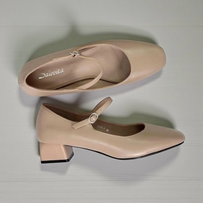 Туфли женские на каблуке искусственная кожа капучино 11272 Туфли женские на каблуке искусственная кожа капучино 11272