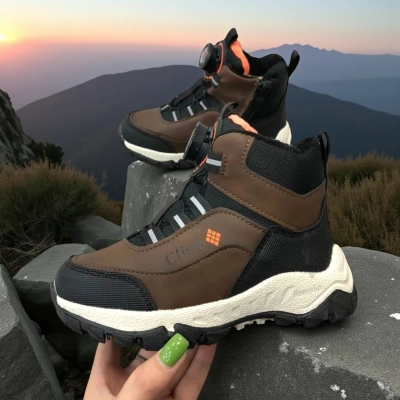 Ботинки детские на зиму искусственная кожа коричневые B7731-8 Ботинки детские на зиму искусственная кожа коричневые B7731-8