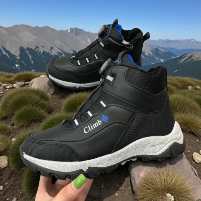 Ботинки детские на зиму искусственная кожа черные A7731-10 Ботинки детские на зиму искусственная кожа черные A7731-10