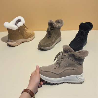 Ботинки женские зимние спорт MOMOTARI натуральная замша T980 Ботинки женские зимние спорт MOMOTARI натуральная замша T980