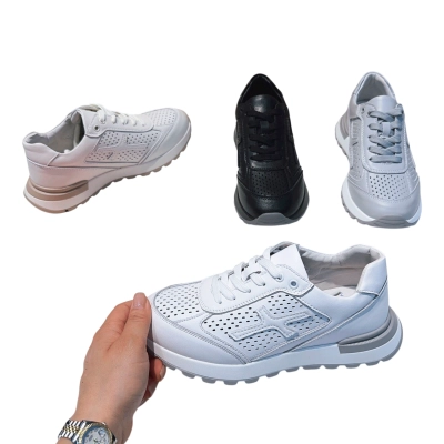 Кроссовки женские MOMOTARI спорт натуральная кожа LQ75 Кроссовки женские MOMOTARI спорт натуральная кожа LQ75