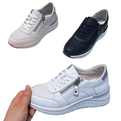 Кроссовки женские MOMOTARI спорт натуральная кожа LQ105 Кроссовки женские MOMOTARI спорт натуральная кожа LQ105