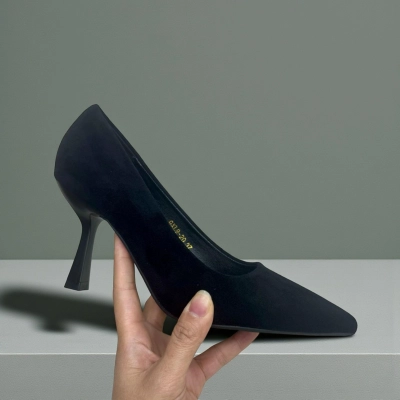 Туфли женские лодочки GUOQISONG G&S искусственная замша черные GXL9-20 Туфли женские лодочки GUOQISONG G&S искусственная замша черные GXL9-20