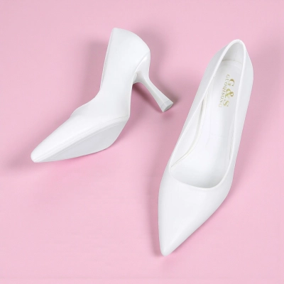 Туфли женские лодочки GUOQISONG G&S искусственная кожа белые GXL9-9 Туфли женские лодочки GUOQISONG G&S искусственная кожа белые GXL9-9