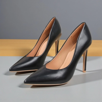 Туфли женские лодочки GUOQISONG G&S искусственная кожа черные QS23-4 Туфли женские лодочки GUOQISONG G&S искусственная кожа черные QS23-4