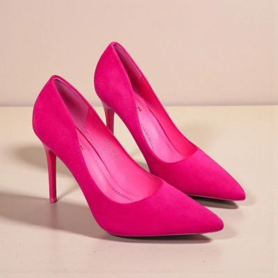 Туфли женские лодочки GUOQISONG G&S искусственная замша розовые 11617 Туфли женские лодочки GUOQISONG G&S искусственная замша розовые 11617