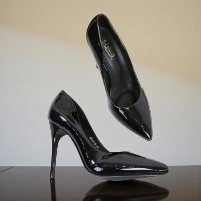 Туфли женские лодочки GUOQISONG G&S искусственная лак кожа черные QS13-8 Туфли женские лодочки GUOQISONG G&S искусственная лак кожа черные QS13-8