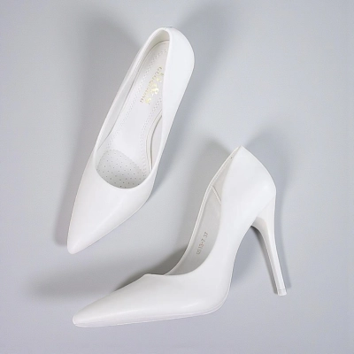 Туфли женские лодочки GUOQISONG G&S искусственная кожа белые 11622 Туфли женские лодочки GUOQISONG G&S искусственная кожа белые 11622