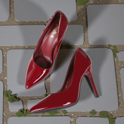 Туфли женские лодочки GUOQISONG G&S искусственная кожа бордовые QS13-60 Туфли женские лодочки GUOQISONG G&S искусственная кожа бордовые QS13-60