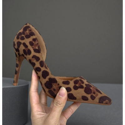 Туфли женские лодочки GUOQISONG G&S искусственная замша леопардовые 11630 Туфли женские лодочки GUOQISONG G&S искусственная замша леопардовые 11630