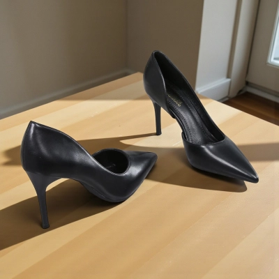 Туфли женские лодочки GUOQISONG G&S искусственная кожа черные QS43-6 Туфли женские лодочки GUOQISONG G&S искусственная кожа черные QS43-6