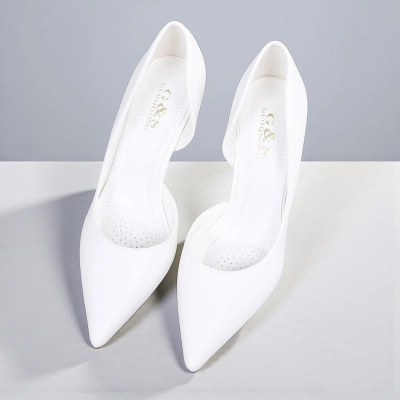 Туфли женские лодочки GUOQISONG G&S искусственная кожа белые QS43-7 Туфли женские лодочки GUOQISONG G&S искусственная кожа белые QS43-7