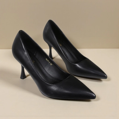 Туфли женские лодочки GUOQISONG G&S искусственная кожа черные QS7-1 Туфли женские лодочки GUOQISONG G&S искусственная кожа черные QS7-1