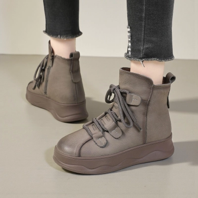 Ботинки женски зимние натуральная кожа капучино YM199-4 Ботинки женски зимние натуральная кожа капучино YM199-4