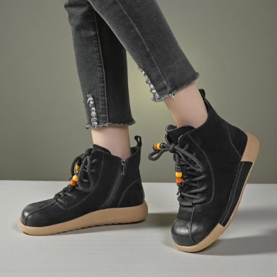 Женские зимние ботинки модели YM081-1 натуральная кожа черные Женские зимние ботинки модели YM081-1 натуральная кожа черные