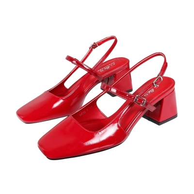 Туфли женские летние GUOQISONG G&S искусственная лак кожа красные HF32-5 Туфли женские летние GUOQISONG G&S искусственная лак кожа красные HF32-5