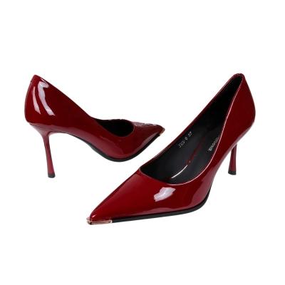 Туфли женские лодочки GUOQISONG G&S искусственная лак кожа марсала JH3-6 Туфли женские лодочки GUOQISONG G&S искусственная лак кожа марсала JH3-6