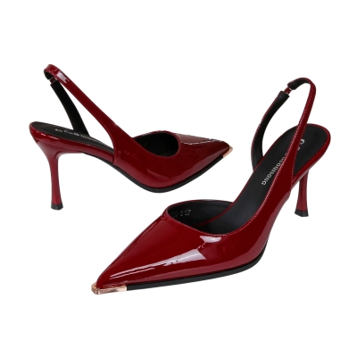 Туфли женские на лето GUOQISONG G&S искусственная лак кожа марсала JH5-6 Туфли женские на лето GUOQISONG G&S искусственная лак кожа марсала JH5-6