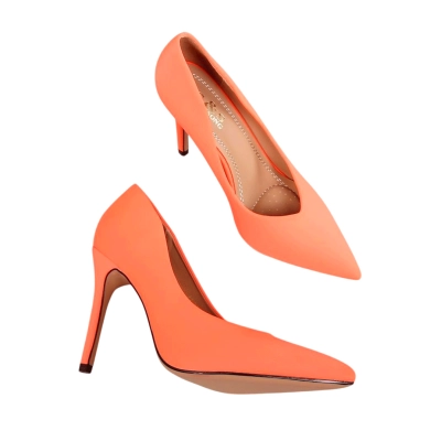 Туфли женские лодочки GUOQISONG G&S спандекс оранжевые 4955 Туфли женские лодочки GUOQISONG G&S спандекс оранжевые 4955